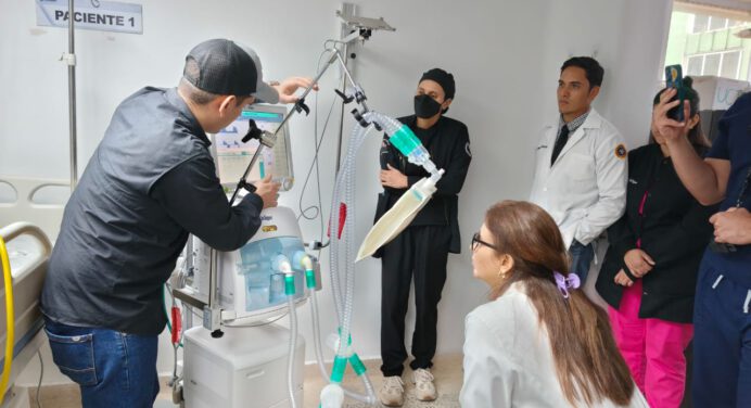 UCI Pediátrico del hospital Núñez Tovar recibe máquina de ventilación mecánica