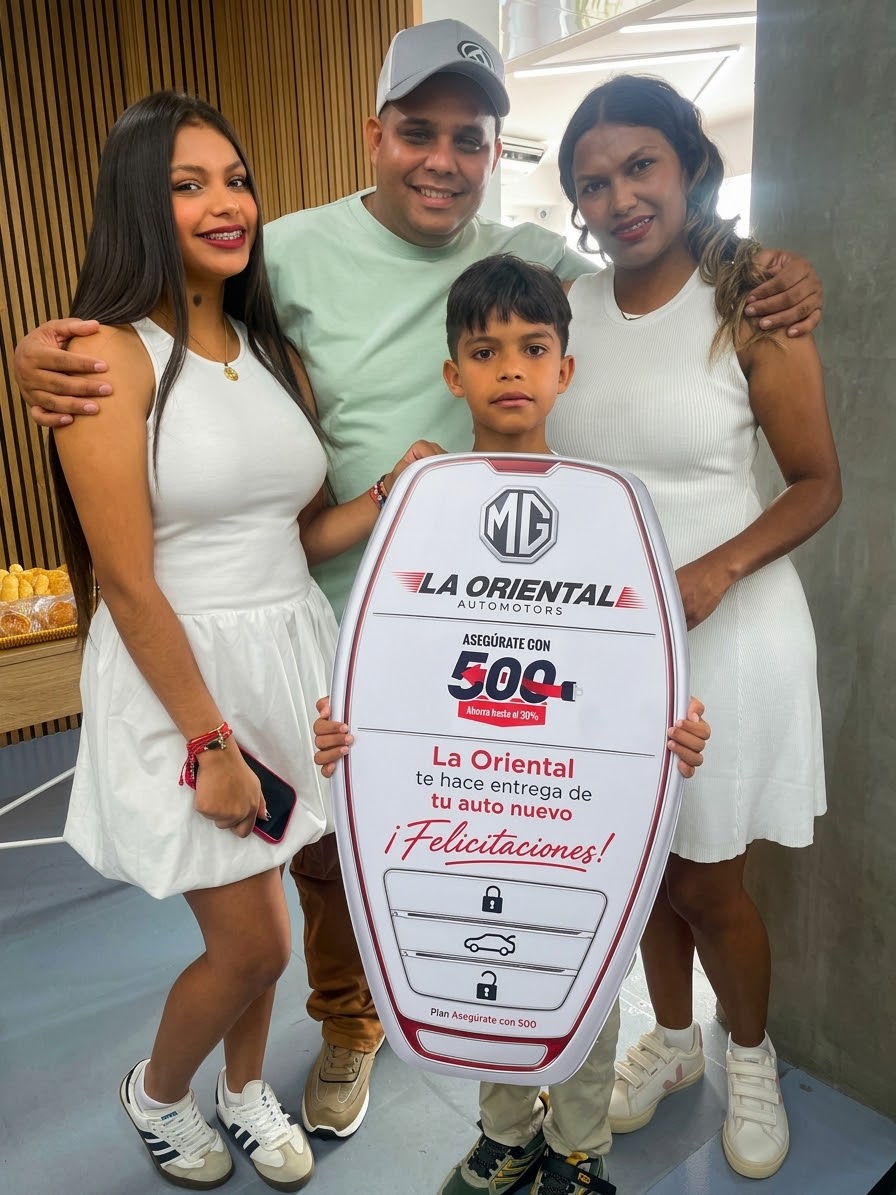 La Oriental Automotors entregó vehículos a través del plan "Engánchate con 500" en Maturín 2 familia