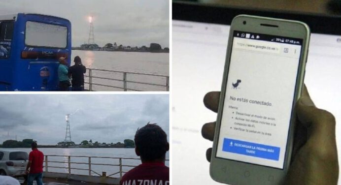 Amazonas lleva más de 20 horas sin conexión telefónica ni Internet