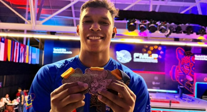 Monaguense Luis García brilla en México con dos medallas de oro